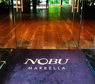 Felpudos personalizado entrada del hotel nobu