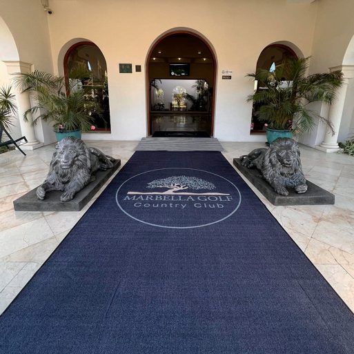 felpudo a medida entrada del hotel